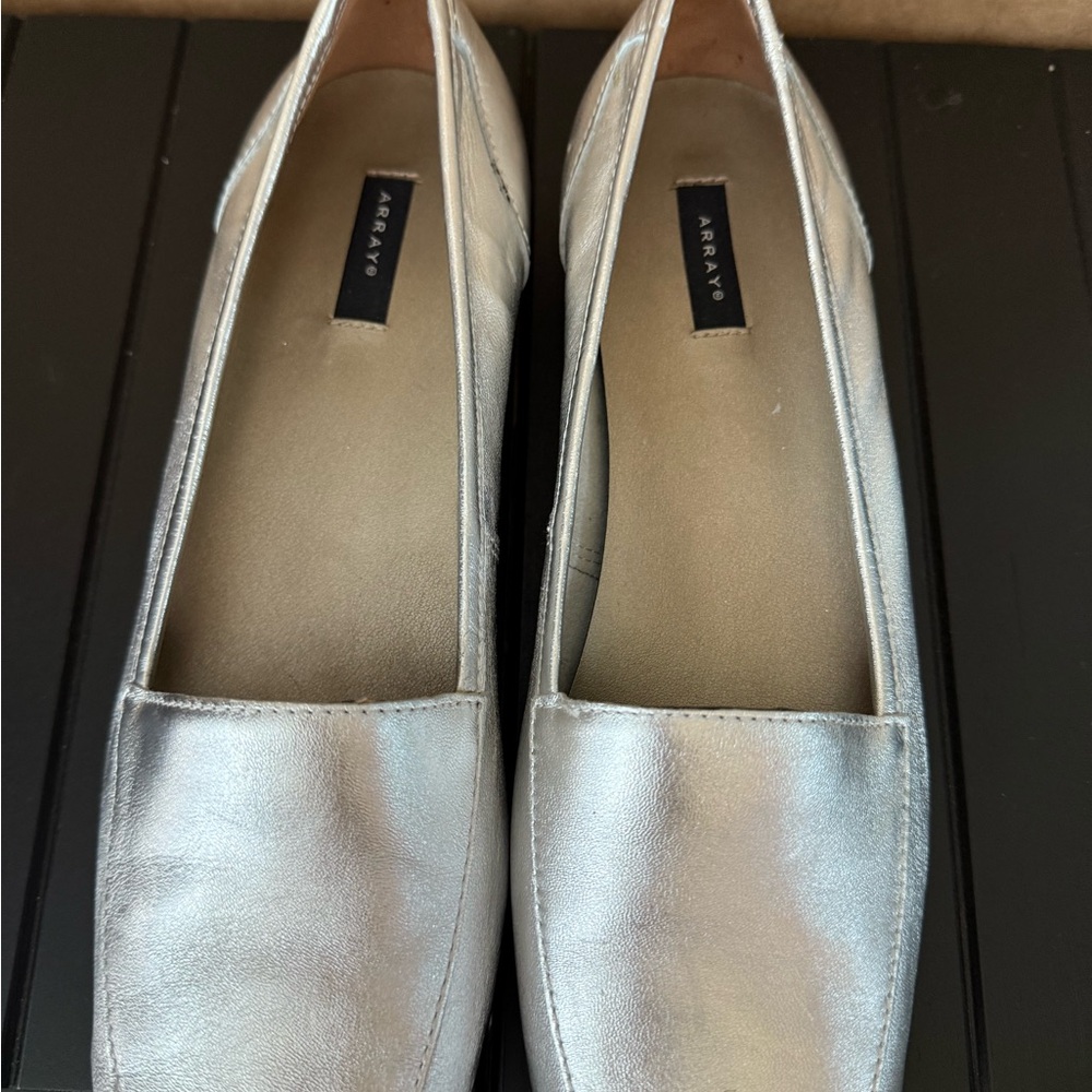 Metallic Silver Women's Loafers Array - image 5